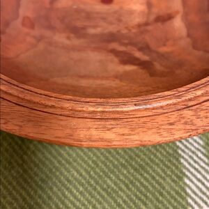 Elegant Wooden Bowl. Hand turned black walnut signed RJ Stoddard.